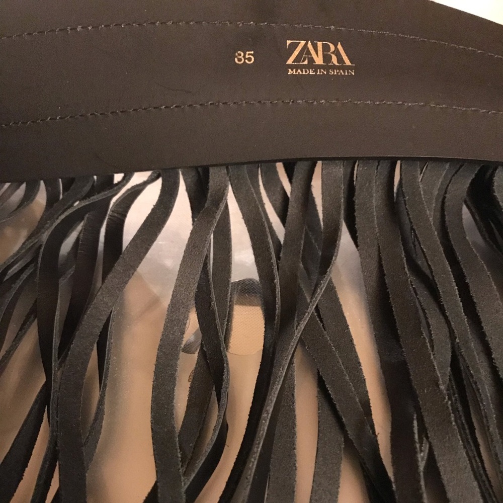Zara Finged Leather Belt Special Edition - Picture 9 of 11